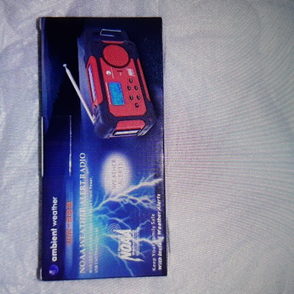 NEW Natl WEATHER ALERT RADIO, FLASHLIGHT & CELLPHONE CHARGER